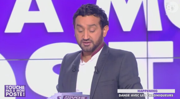 Laetitia Milot et Christophe Licata sur le plateau de "Touche pas à mon poste". Le 17 octobre 2013.