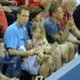Brian Lynch et sa fille Jada à l'USTA Billie Jean King National Tennis Center, le 1er septembre 2012 à New York lors du dernier match de sa femme Kim Clijsters