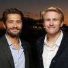 Bixente Lizarazu et le navigateur Francois Gabart, nouveaux ambassadeurs de la marque Biotherm Homme à Paris le 15 octobre 2013 - Exclusif