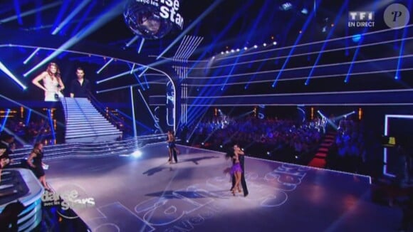 Face-à-face - Laury Thilleman et Maxime Dereymez affrontant Damien Sargue et Candice Pascal - Quatrième prime de "Danse avec les stars 4" sur TF1. Le 19 octobre 2013.