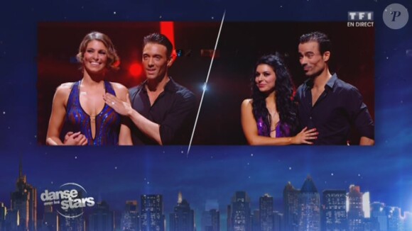 Face-à-face - Laury Thilleman et Maxime Dereymez affrontant Damien Sargue et Candice Pascal - Quatrième prime de "Danse avec les stars 4" sur TF1. Le 19 octobre 2013.