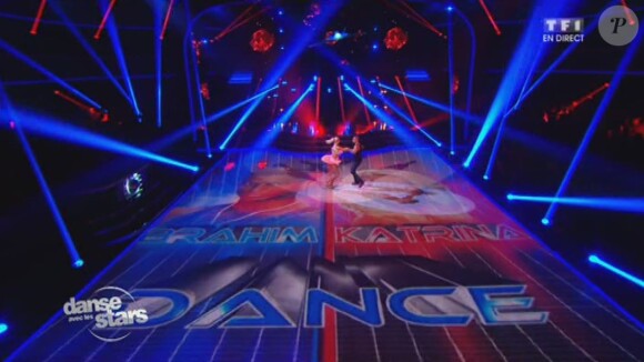 Brahim Zaibat et Katrina Patchett - Quatrième prime de "Danse avec les stars 4" sur TF1. Le 19 octobre 2013.