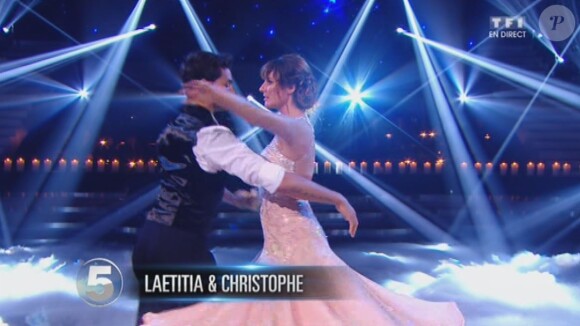 Laetitia Milot et Christophe Licata - Quatrième prime de "Danse avec les stars 4" sur TF1. Le 19 octobre 2013.