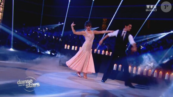 Laetitia Milot et Christophe Licata - Quatrième prime de "Danse avec les stars 4" sur TF1. Le 19 octobre 2013.