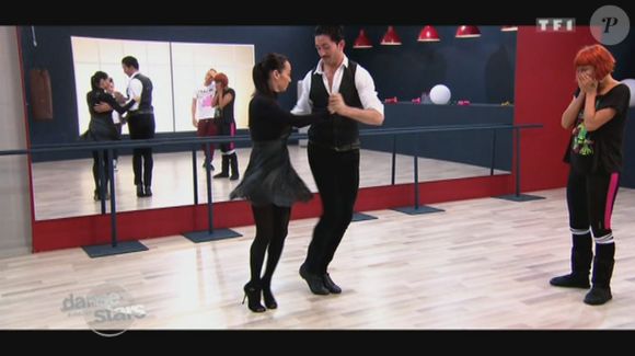 Keen'V et Fauve Hautot - Quatrième prime de "Danse avec les stars 4" sur TF1. Le 19 octobre 2013.