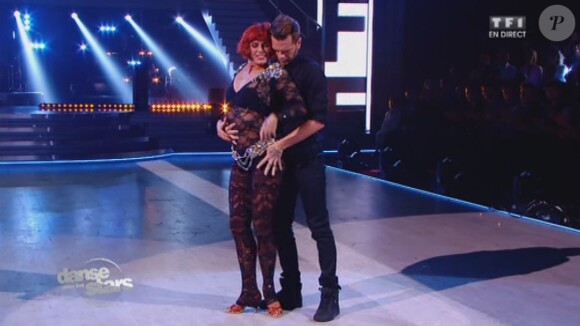 Keen'V et Fauve Hautot - Quatrième prime de "Danse avec les stars 4" sur TF1. Le 19 octobre 2013.