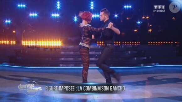 Keen'V et Fauve Hautot - Quatrième prime de "Danse avec les stars 4" sur TF1. Le 19 octobre 2013.