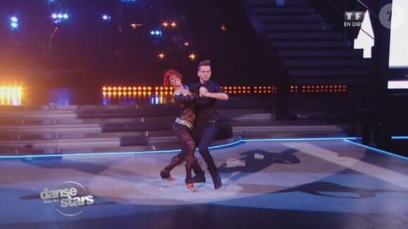 Keen'V et Fauve Hautot - Quatrième prime de "Danse avec les stars 4" sur TF1. Le 19 octobre 2013.