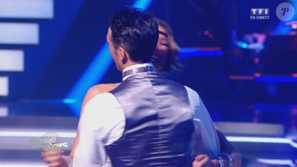 Laury Thilleman et Maxime Dereymez - Quatrième prime de "Danse avec les stars 4" sur TF1. Le 19 octobre 2013.