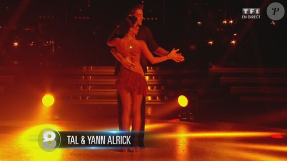 Tal et Yann-Alrick Mortreuil-Henry - Quatrième prime de "Danse avec les stars 4" sur TF1. Le 19 octobre 2013.