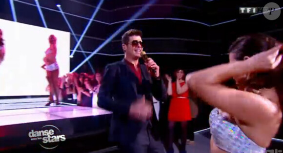Robin Thicke - Quatrième prime de "Danse avec les stars 4" sur TF1. Le 19 octobre 2013.