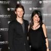 Romain Grosjean et Marion Jollès à bord du yacht Tag Heuer à Monte Carlo le 25 mai 2013