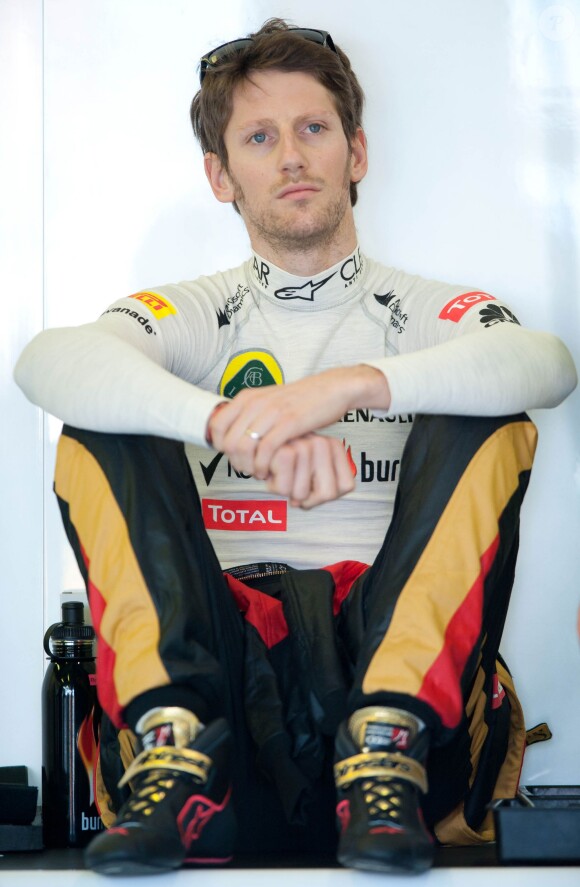 Romain Grosjean à Melbourne lors du Grand Prix d'Australie le 15 mars 2013