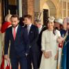 Pippa et James Middleton arrivant au palais Saint James pour le baptême du prince George de Cambridge, le 23 octobre 2013