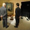 Pierre Bergé fait don du Goya au Louvre. Ici avec Nicolas Sarkozy au Grand Palais, le 20 févrer 2009.