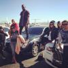 Arrivée de Kim Kardashian, Kanye West et leur gang à Las Vegas