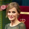 La princesse Letizia d'Espagne lors de la cérémonie de remise des prix Prince des Asturies à Oviedo, le 25 octobre 2013.