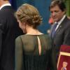 Letizia lors de la cérémonie de remise des prix Prince des Asturies à Oviedo, le 25 octobre 2013.