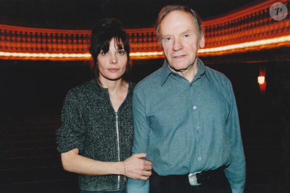 Marie Trintignant et son père Jean-Louis à Paris en 2001