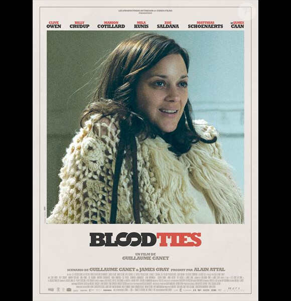 L'affiche de Blood Ties avec Marion Cotillard