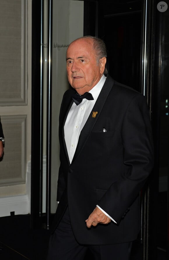 Sepp Blatter lors du 150e anniversaire de la Fédération Anglaise, le 26 octobre 2013 au Grand Connaught Rooms à Londres