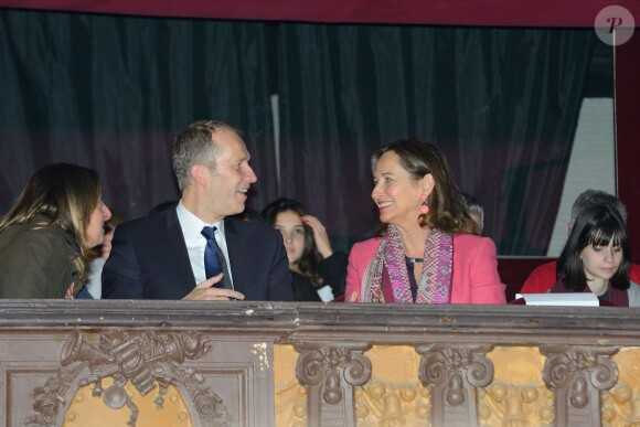 Guillaume Garot et Ségolène Royal au concert de Joyce Jonathan, au Trianon, à Paris, le 29 octobre 2013.