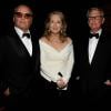 Jack Nicholson Meryl Streep et le réalisateur Mike Nichols lors des AFI Life Achievement Awards le 11 juin 2010