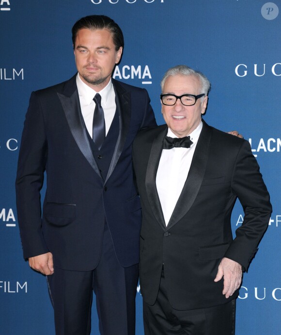 Leonardo DiCaprio et Martin Scorsese à la soirée du gala "LACMA 2013 Art + Film" à Los Angeles, le 2 novembre 2013