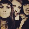 Laeticia et Johnny Hallyday en Cléopâtre et en vampire pour la soirée d'Halloween de Kate Hudson le 26 octobre 2013