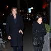 Exclusif - Jean Sarkozy et sa femme Jessica - Anniversaire de la mère de Nicolas Sarkozy qui fêtait ses 88 ans au restaurant 154 à Paris, le 11 octobre 2013.