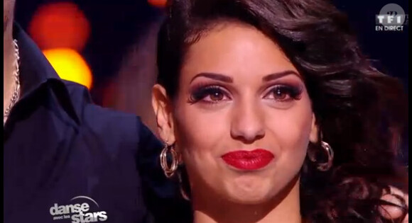 La chanteuse Tal en larmes, le 2 novembre 2013 dans Danse avec les stars 4 sur TF1.