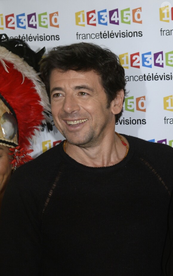 Patrick Bruel (parrain du Téléthon 2013) - Conférence de presse du Téléthon 2013 chez France Télévisions à Paris le 6 novembre 2013.
