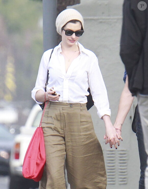 Anne Hathaway à West Hollywood, le 26 octobre 2013.