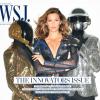 Gisele Bündchen et les Daft Punk, photographiés par Terry Richardson pour le magazine Wall Street Journal, consacré aux "innovateurs". Novembre 2013.