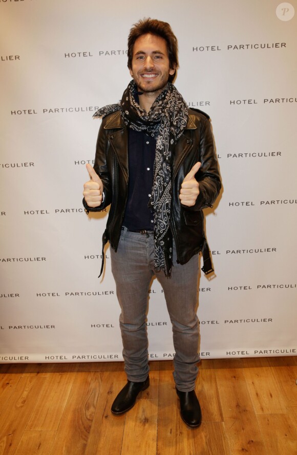 Mickaël Miro à l'inauguration du magasin "Hotel Particulier" à Paris, le 6 novembre 2013.