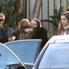 Exclusif - Maria Shriver fête son 58eme anniversaire en compagnie de ses filles Katherine Schwarzenegger et Christina Schwarzenegger, et d'Oprah Winfrey au restaurant Geoffrey's à Malibu, le 6 novembre 2013.