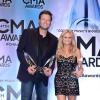 Blake Shelton et son épouse Miranda Lambert, grands gagants des 47e CMA Awards à Nashville, le 6 novembre 2013.