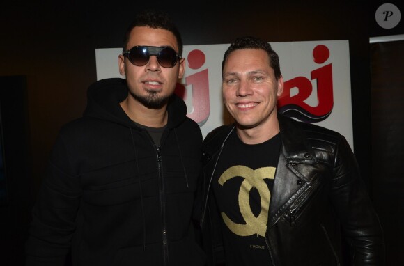Afrojack et DJ Tiësto aux NRJ DJ Awards, au Grimaldi Forum de Monaco le 6 novembre 2013.