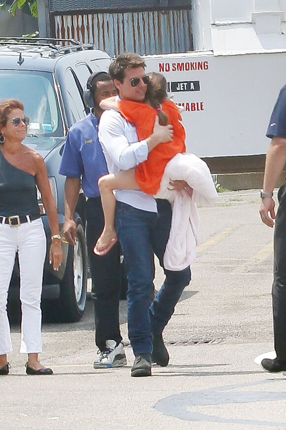Tom Cruise et sa fille Suri à New York le 18 juillet 2012