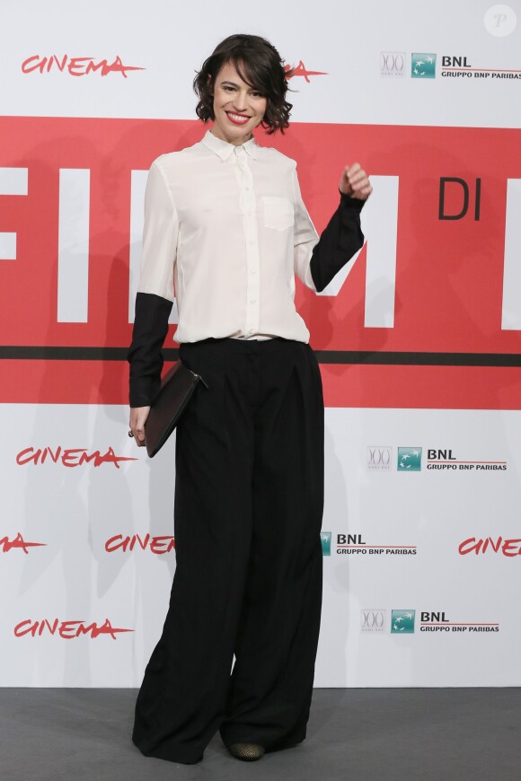 Giorgia Sinicorni lors du photocall de Come Il Vento dans le cadre du Festival du film de Rome le 9 novembre 2013