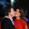 Francois Cluzet accompagné de son épouse Narjiss, lors de la présentation du film En solitaire, dans le cadre du Festival du film de Rome le 9 novembre 2013