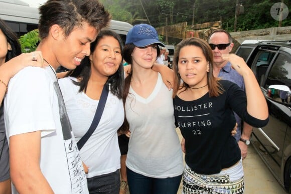 Lana Del Rey et ses parents en visite à Rio de Janeiro, le 10 novembre 2013. 