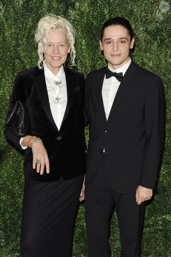Ellen von Unwerth et Olivier Theyskens assistent à la 10e remise du prix CFDA/Vogue Fashion Fund aux Spring Studios. New York, le 11 novembre 2013.