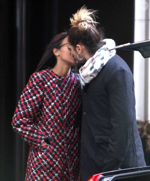 Zoe Saldana et son mari Marco Perego à New York le 8 novembre 2013.