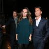 Tamara Ecclestone enceinte et son mari Jay Rutland au Adelphi theatre pour assister à la représentation de The Bodyguard à Londres, le 8 novembre 2013