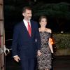 Le prince Felipe d'Espagne et sa femme Letizia ont assisté au dîner du Forum États-Unis/Espagne, au sein du Montecito Country Club, à Los Angeles, le 15 novembre 2013.