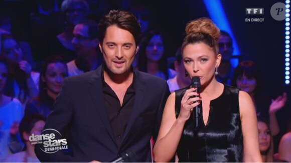 Sandrine Quétier et Vincent Cerutti - Demi-finale de "Danse avec les stars 4" sur TF1. Le 16 novembre 2013.