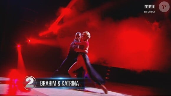 Brahim Zaibat et Katrina Patchett - Demi-finale de "Danse avec les stars 4" sur TF1. Le 16 novembre 2013