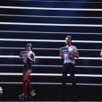 Keen'V et Fauve Hautot - Demi-finale de "Danse avec les stars 4" sur TF1. Le 16 novembre 2013.