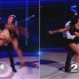 Face-à-face entre Keen'V et Alizée - Demi-finale de "Danse avec les stars 4" sur TF1. Le 16 novembre 2013.